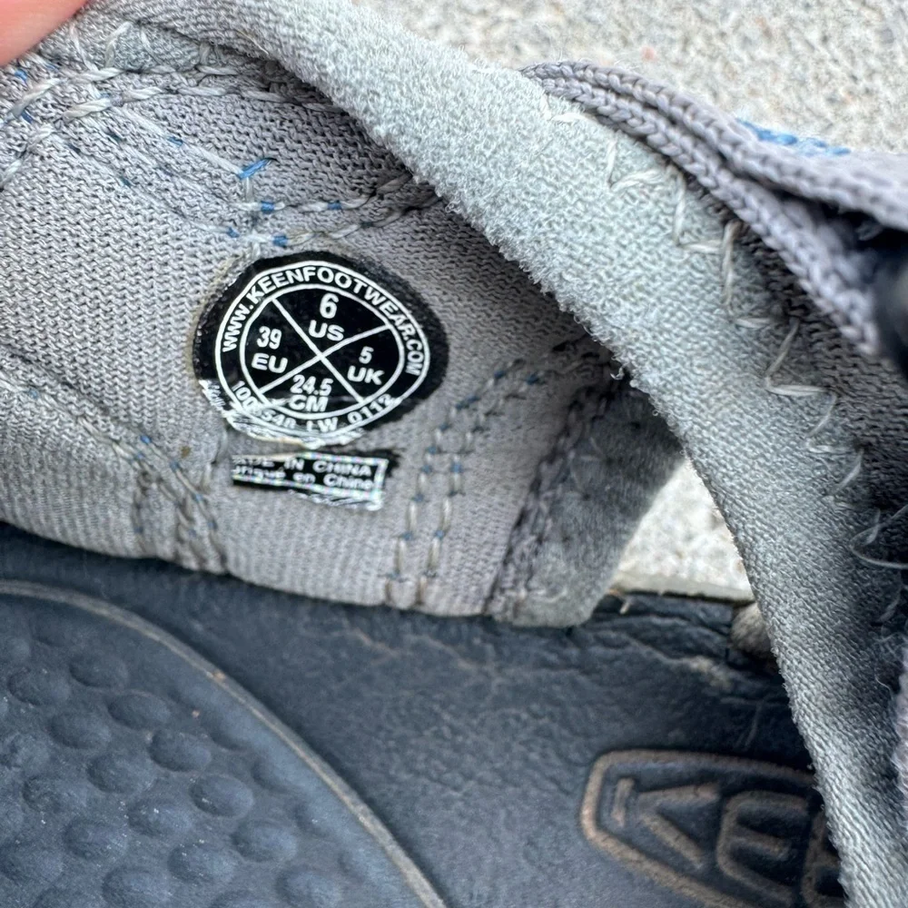 Keen Closed Toe Waterproof Sandals Adjustable Gray Size 6